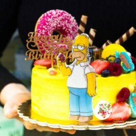 Narozeninový dort pro muže Simpsons 2 (2 kg, 1900 kč)