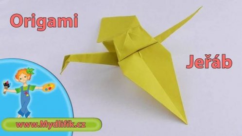 Jak složit origami jeřába (origami crane) - papírová skládačka pro začátečníky
