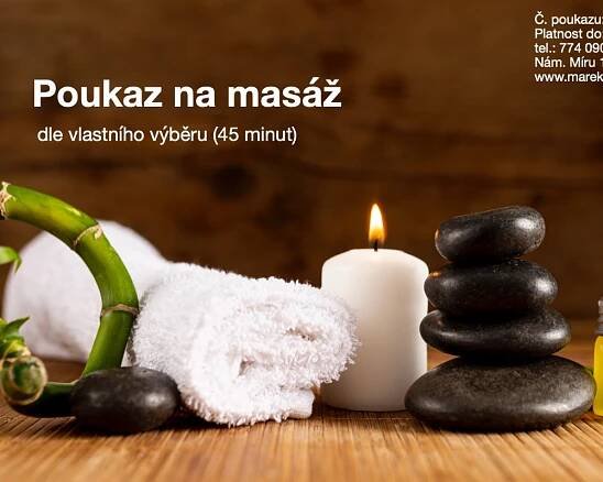 Dárkové poukazy na masáž
