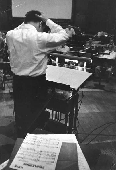 Elmer Bernstein : GALLERY - In the Studio 