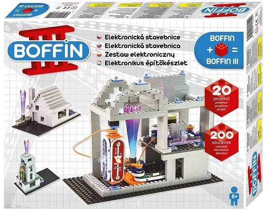 Elektronická stavebnice Boffin III + kostky