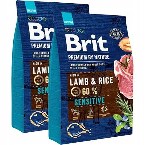 BRIT Premium Sensitive Lamb & Rice 2x3kg