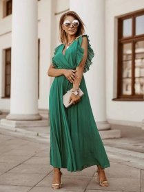 Dlouhé šaty Maxim - zelené | NOVÁ KOLEKCE již online na  www.brigetefashion.cz