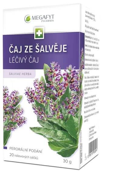 Megafyt Čaj ze šalvěje nálevové sáčky 20x1,5 g