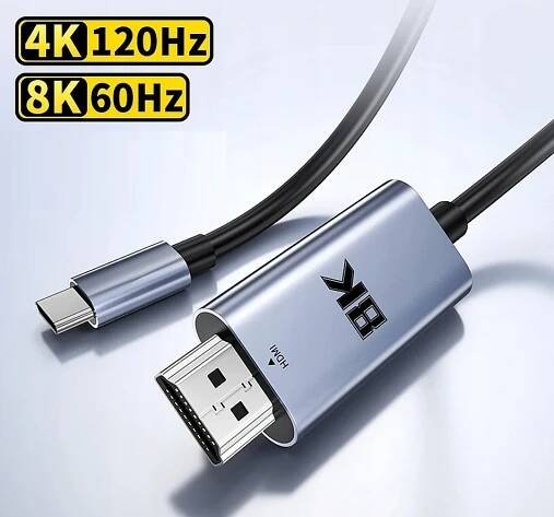 ADAPTÉROVÝ KABEL USB TYP C HDMI 8K PRO MAC MACBOOK IPHONE 15 16 / PRO MAX EAN (GTIN) 5906117117905
