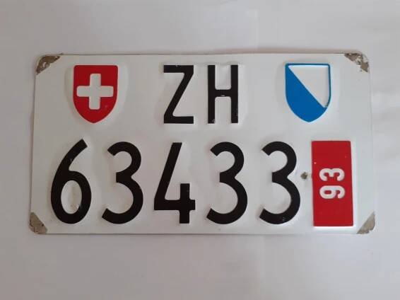 SPZ - švýcarská značka ZH Zürich