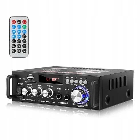 DIGITÁLNÍ ZESILOVAČ STEREO ZVUKU BLUETOOTH RECEIVER S DÁLKOVÝM OVLÁDÁNÍM