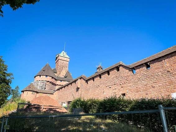 the hilltop Haut-Koenigsbourg chateau is not easy to get to