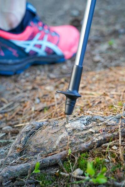 Nordic walking hole HAAKON Black-Pink Carbon Composite