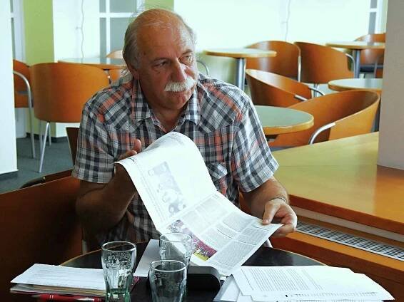 Josef Velfl, historik a ředitel Hornického muzea Příbram.
