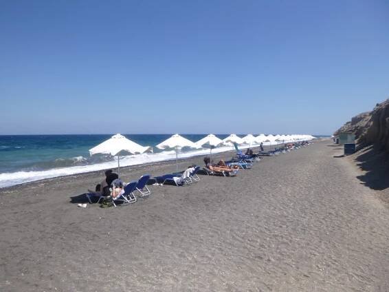 Pláž Baxedes - ostrov Santorini