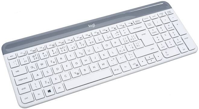 Logitech Slim Wireless Combo MK470, bílá - CZ/SK