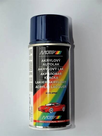Motip akrylový autolak škoda SD 4631 modrá safírová 150 ml