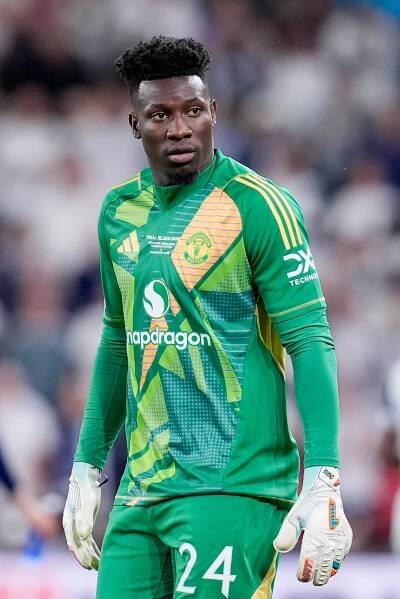 Andre Onana of Manchester United at the UEFA Europa League Final.