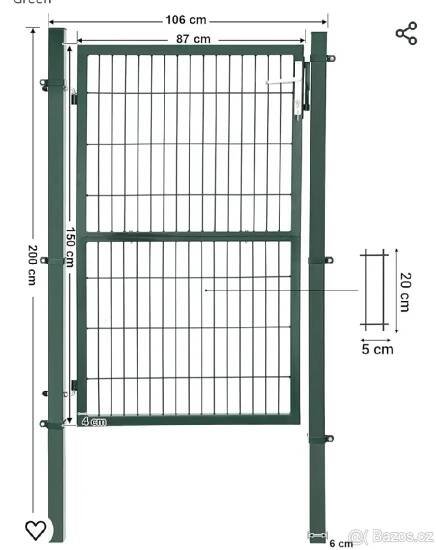 Zahradní vrátka GGD200L