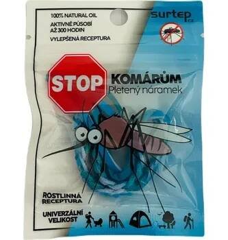 Náramek Surtep Stop komárům pletený náramek Barva: Modrá / Tmavě modrá