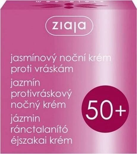 Ziaja Jasmín 50+ jasmínový noční krém proti vráskám spf 6 50 ml