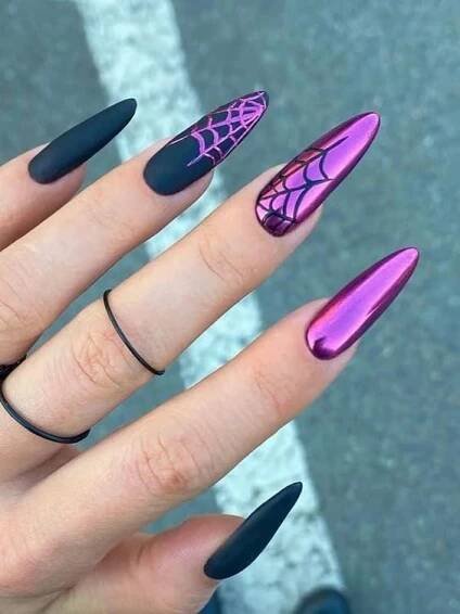person with nail art