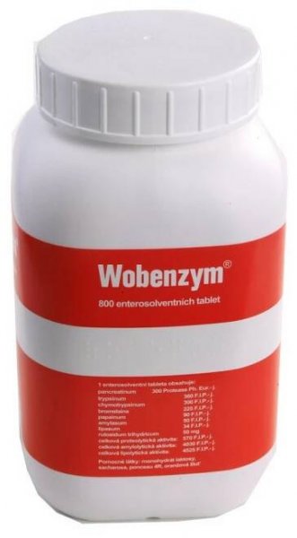 WOBENZYM TBL ENT 800