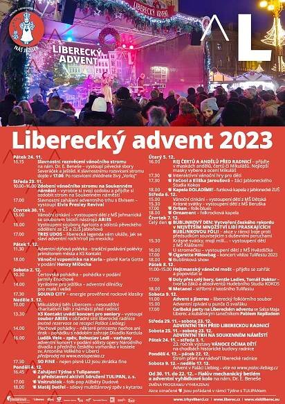 Vánoční trhy Liberec 2023 s bohatým kulturním programem