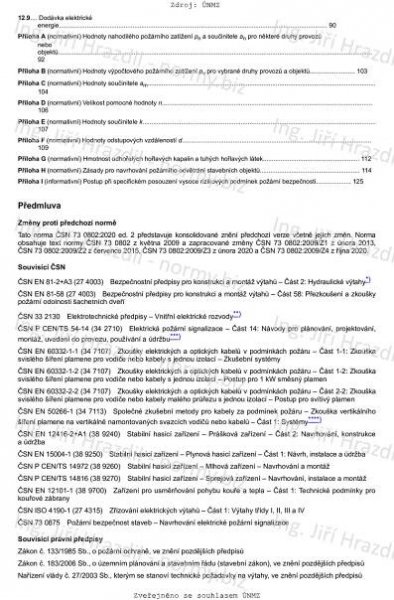 ČSN 73 0802 ed. 2 (730802) - Požární bezpečnost staveb - Nevýrobní objekty - říjen 2020 - Technické normy - Ing. Jiří Hrazdil