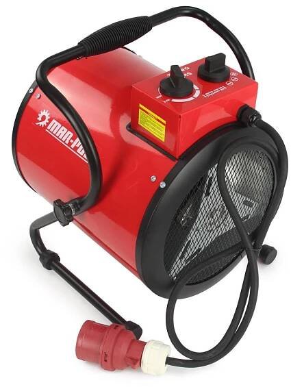 Elektrický ohřívač vzduchu, topidlo 5kW 400V přenosný Vortex M80912 | Aukro
