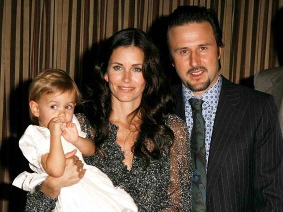 Coco Arquette, Courteney Cox Arquette and David Arquette in Los Angeles, California