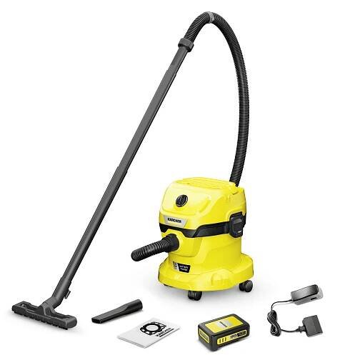 Kärcher AKU Vysavač na mokro-suché nečistoty WD 2-18 V Battery Set