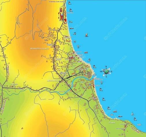 Moraitika and Messonghi map - AtCorfu