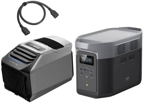 EcoFlow US Early-bird EcoFlow WAVE 2 + DELTA Max 2000 EcoFlow WAVE 2 Portable Air Conditioner with Heater