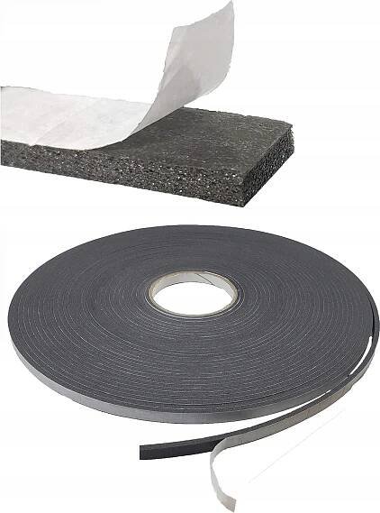 Samolepicí okenní těsnění, těsnicí páska 20 mm x 20 m, tloušťka 10 mm