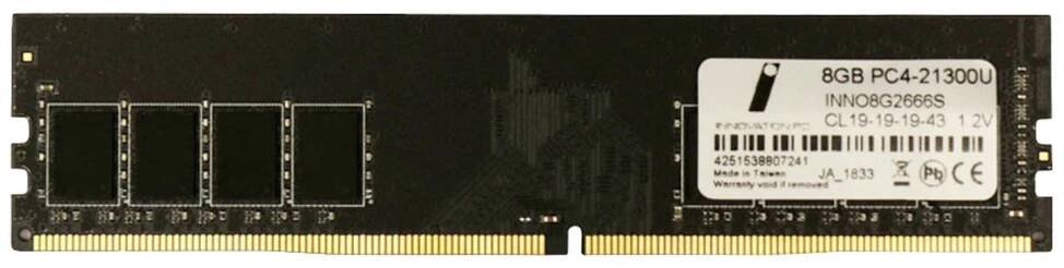 Innovation IT 4251538807241 Paměť na ploše DDR4 8 GB 1 x 8 GB 2666 MHz 288pin DIMM 4251538807241