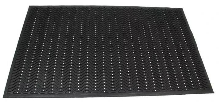 Gumová čistící vstupní rohož FLOMA Waves - 90 x 150 x 1,2 cm - Gumové rohože : ARBO.cz