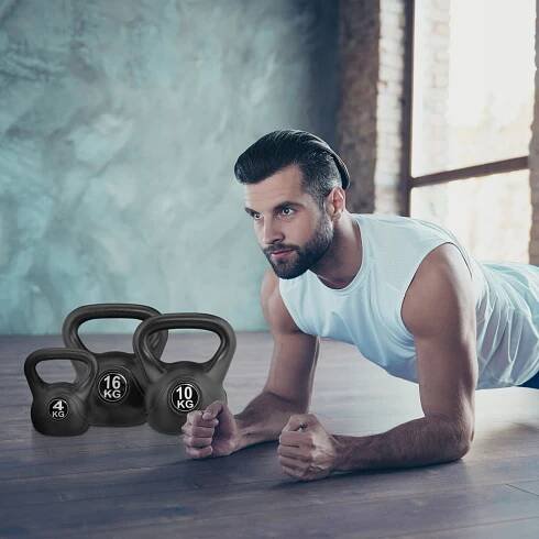 Kettlebell činka pro domácí cvičení RD37935, 4kg Váha 16 kg