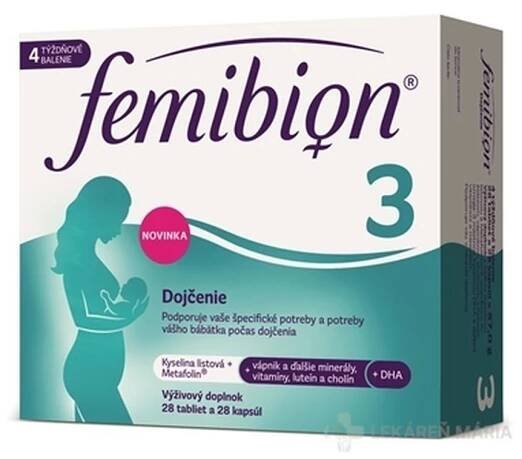 Femibion 3 Dojčenie tablety 28 ks + kapsule 28 ks