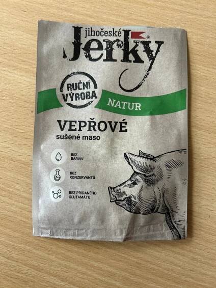 Vepřové sušené maso natur Jihočeské Jerky