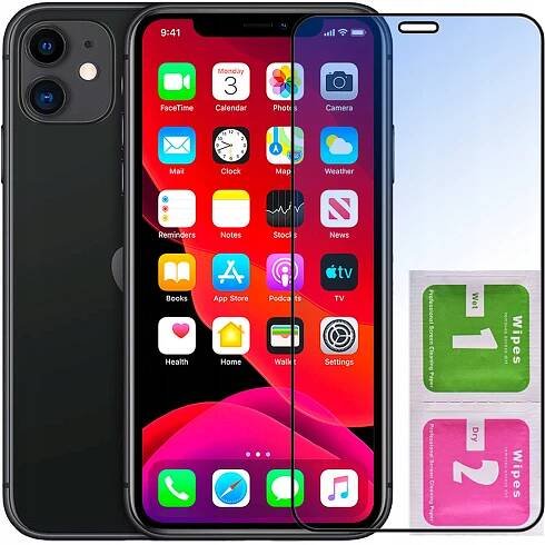TVRZENÉ SKLO 9D pro IPHONE 11 / XR NA CELÝ DISPLEJ
