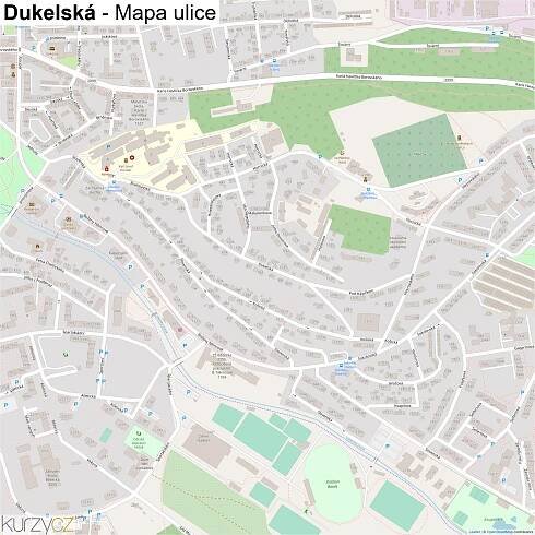 Dukelská - mapy | Kurzy.cz