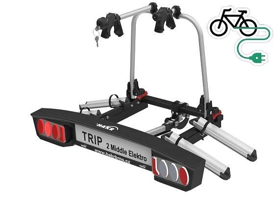 HAKR Nosič kol na tažné zařízení Trip 2 Middle Elektro