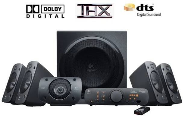 repro Logitech Z906, 500W RMS, 5.1 systém, THX