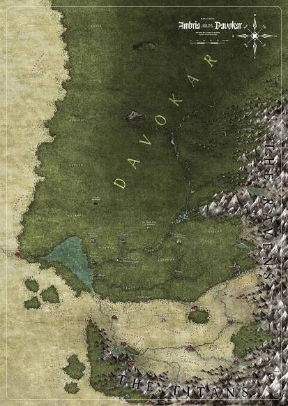 Symbaroum: Ambria & Davokar Map