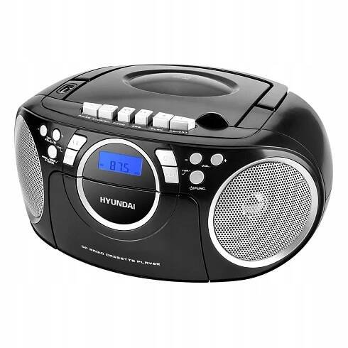 Radiomagnetofon s CD Hyundai TRC 788 AU3BS černý/stříbrný