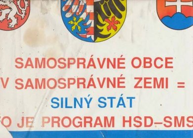 Moravská orlice: Volební plakát Hnutí za samosprávnou demokracii - Společnost pro Moravu a Slezsko