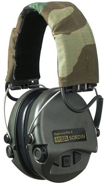 Elektronická sluchátka MSA Sordin Supreme Pro X zelená / Camo