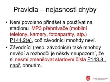 PPT - SEMINÁŘ ROZHODČÍCH PowerPoint Presentation, free download - ID:6425114