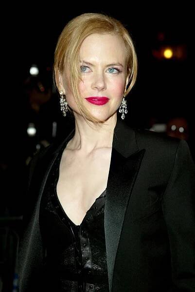 Actress Nicole Kidman in black attire from 2002