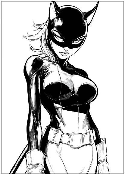 Free Printable catwoman_coloring_pages_7