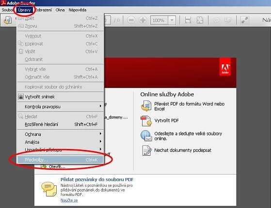 Důvěryhodnost certifikátů v Adobe Reader XI