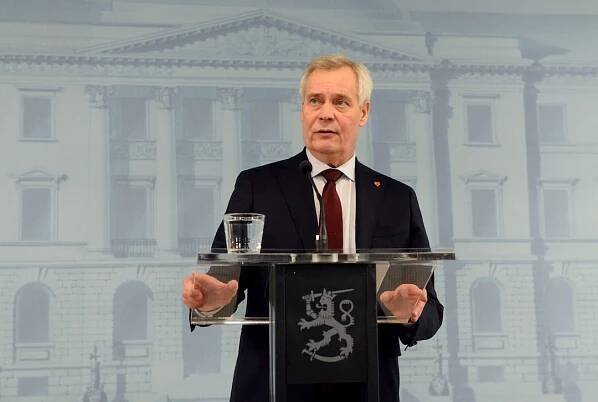 Prime Minister of Finland Antti Rinne gives a news conference on his resignation at the Government Palace in Helsinki