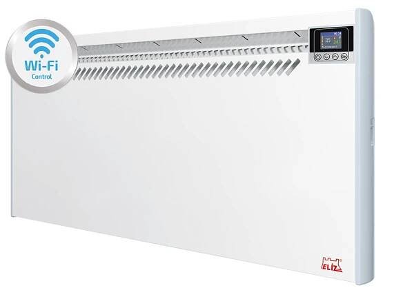 Elíz EL INV WIFI - EL 1500 INV WIFI nástěnný konvektor 1500W - elektrický přímotopný radiátor s TFT displayem, elektronickým ovládáním a týdenním časovačem obrázek č.: 1